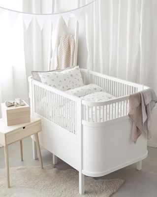 Lemons Gul Frukt Barn Bäddset Spjälsäng 100x130 Borganäs of Sweden