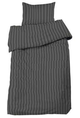 Hotell Mirage Bäddset Satin Mörkgrå Enkeltäcke 150x210 Redlunds