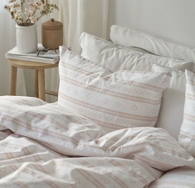 Inka Rosa Bäddset Enkeltäcke 150x210 Borganäs of Sweden