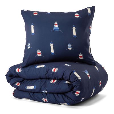 Karlsvik Marin Maritim Mikrofiber Bäddset Enkeltäcke 150x210 Lord Nelson Victory