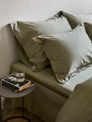 Örngott Elegance Egyptisk Bomullssatin Oliv/Grön 70x100