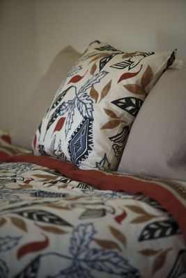 Erikstad Beige Satin Bäddset Enkeltäcke 150x210 Kosta Linnewäfveri