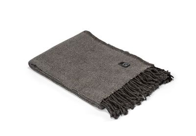 Pläd Kolstorp Mörkgrå 130x170 cm Kosta Linnewäfveri