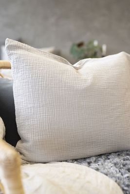 Enfärgat Beige Rolling Bäddset Enkeltäcke 150x210 Borganäs of Sweden