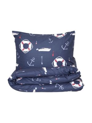 Strandhamn Marin Maritim Mikrofiber Bäddset Enkeltäcke 150x210 Lord Nelson Victory