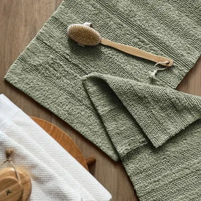 Lucca Grön Badrumsmatta Classic Textile