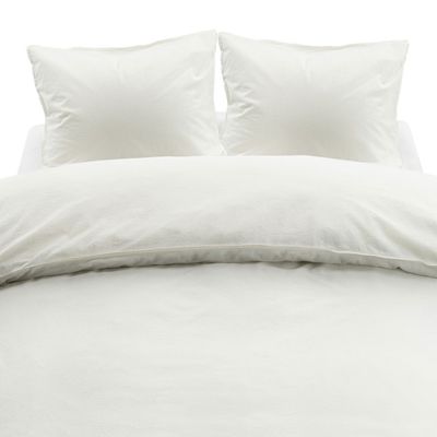 Enfärgat Vit Humble Bäddset Dubbeltäcke 220x210 Borganäs of Sweden