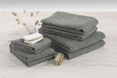 Basic Frotté Grå Badrumshandduk Borganäs of Sweden