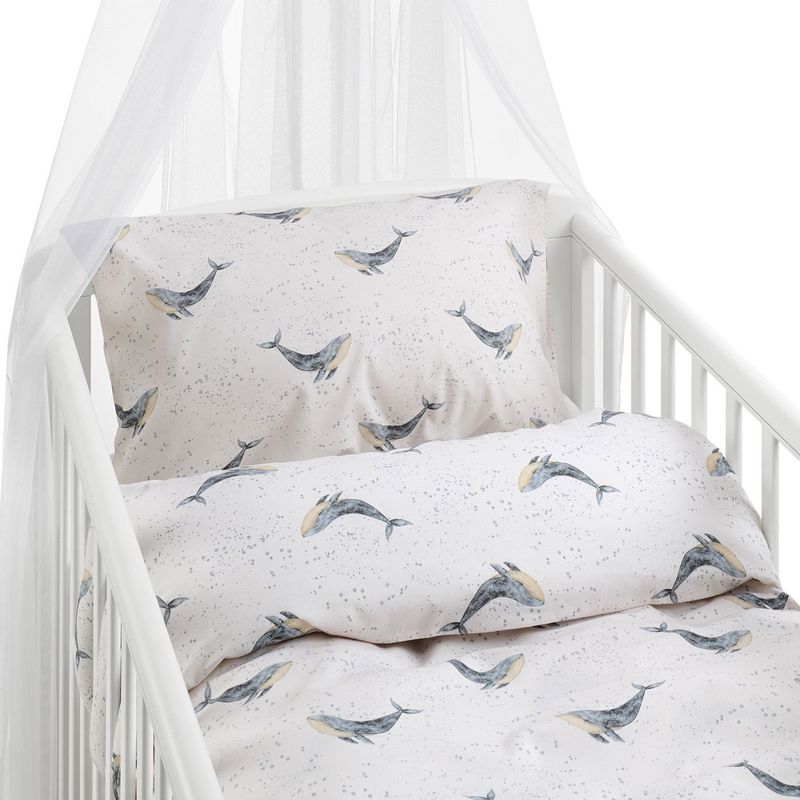 Valsång Blå Bäddset Spjälsäng 100x130 Borganäs of Sweden