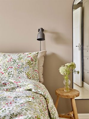 Hage Vit/Multi Blommigt Bäddset Enkeltäcke 150x210 Redlunds