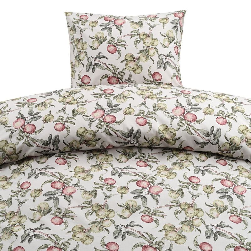 Äppellunden Multi Blommigt Bäddset Enkeltäcke 150x210 Borganäs of Sweden