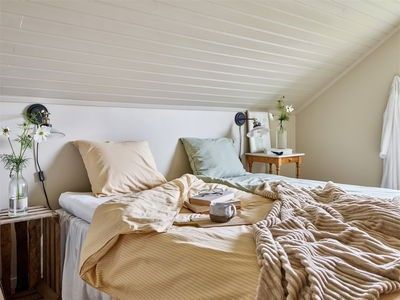 Malte Ljusgul Randigt Bäddset Enkeltäcke 150x210 Redlunds