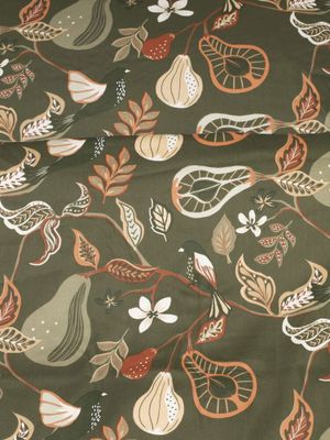 Bandene Grön Satin Bäddset Enkeltäcke 150x210 Kosta Linnewäfveri