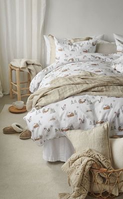 Vinterdala Jul Grön Bäddset Dubbeltäcke 220x210 Borganäs of Sweden