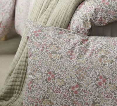 Floret Sand Blommigt Bäddset Enkeltäcke 150x210 Borganäs of Sweden