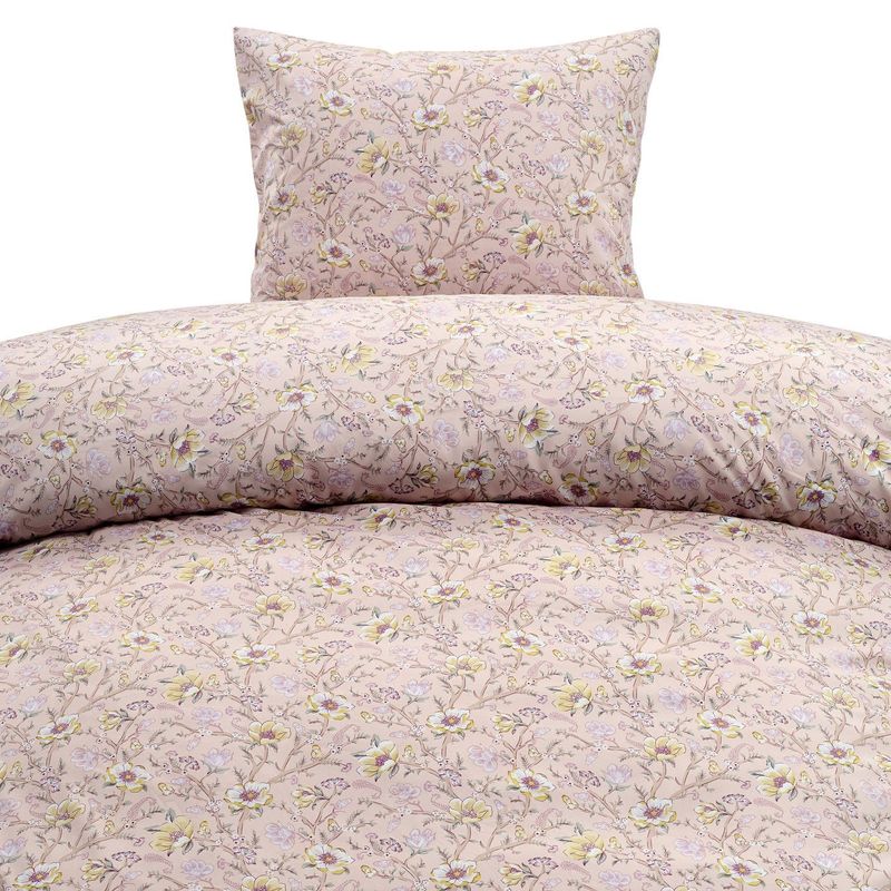 Aurora Aprikos Bäddset Enkeltäcke 150x210 Borganäs of Sweden