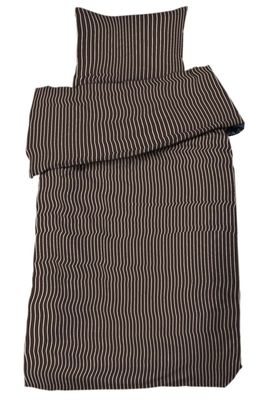 Malte Choklad Randigt Bäddset Enkeltäcke 150x210 Redlunds