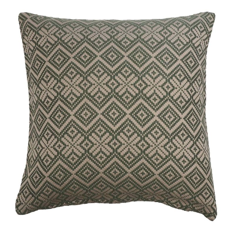 Signe Grön/Beige Jacquard Kuddfodral 45x45 Redlunds