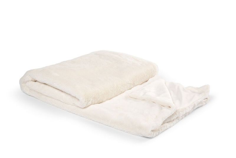 Pläd Nordby Creme 130x170 Kosta Linnewäfveri