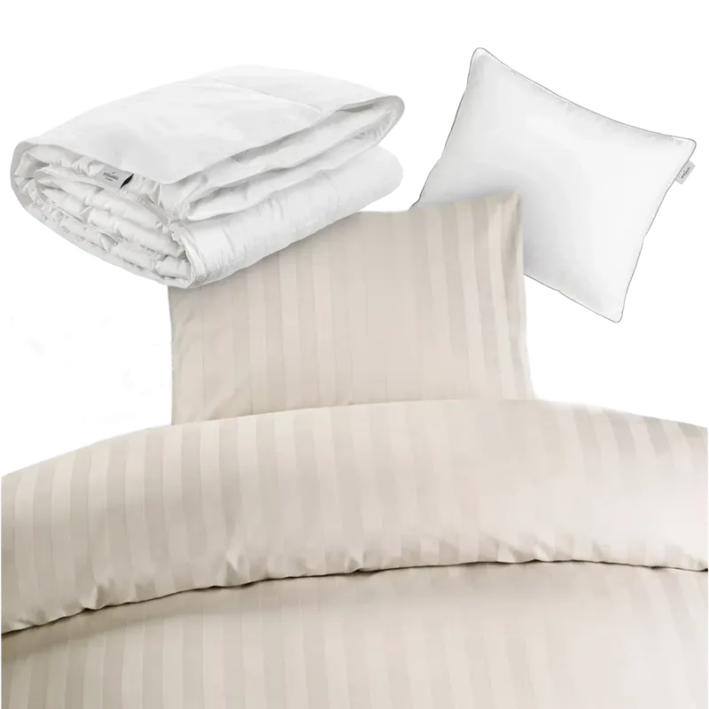 Hotellpaket Champagne Standard - Täcke, kudde och bäddset