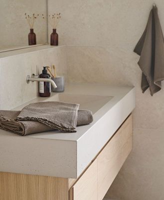 Haze Brun Badrumshandduk Frotté Borganäs of Sweden