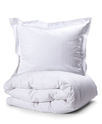 Liverpool Satin Vit Bäddset Dubbeltäcke 230x220 Kosta Linnewäfveri