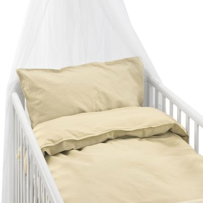 Enfärgat Gul Humble Bäddset Barn Spjälsäng 100x130 Borganäs of Sweden