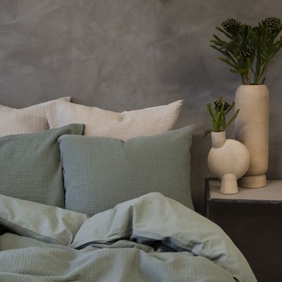 Enfärgat Grön Påslakan Dubbeltäcke 220x210