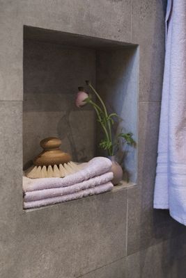 Basic Frotté Rosa Badrumshandduk Borganäs of Sweden