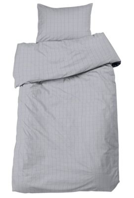 Square Satin Ljusgrå Bäddset Enkeltäcke 150x210 Redlunds