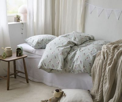 Plingeling Grön Bäddset Enkeltäcke 150x210 Borganäs of Sweden