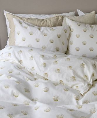 Havsbris Gul Bäddset Enkeltäcke 150x210 Borganäs of Sweden