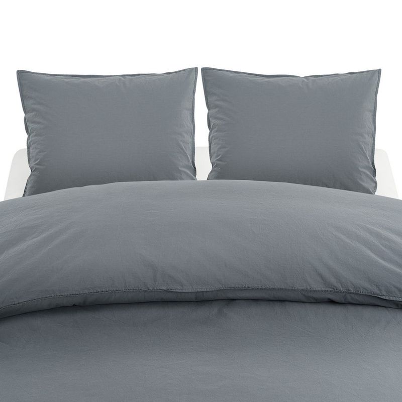 Percale Blå Bäddset Dubbeltäcke 220x210 Borganäs of Sweden