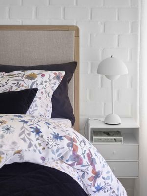 Tilde Satin Blommor Multi Bäddset Enkeltäcke 150x210 Turiform