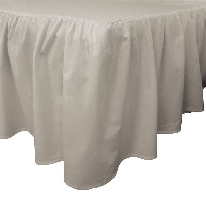 Sängkappa Volang Beige Dubbelsäng 160x200+45 Nina Royal