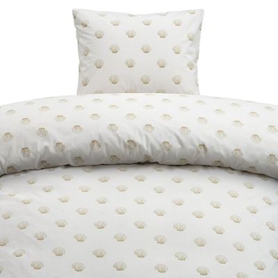 Havsbris Gul Bäddset Enkeltäcke 150x210 Borganäs of Sweden