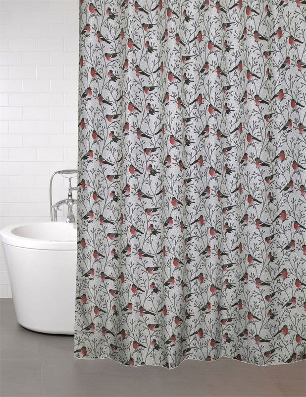 Domherre Duschdraperi Grå 180x200