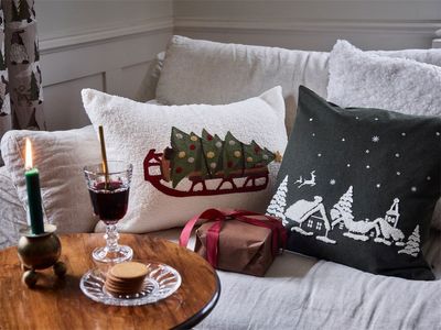 Julnatt Grön Kuddfodral 45x45 Redlunds