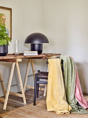 Baloo Ljusgul Pläd 130x170 Redlunds