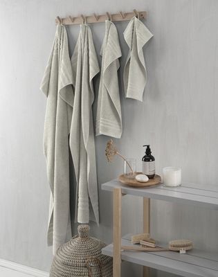 Basic Frotté Sand Badrumshandduk Borganäs of Sweden