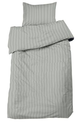 Hotell Mirage Bäddset Satin Ljusgrå Enkeltäcke 150x210 Redlunds