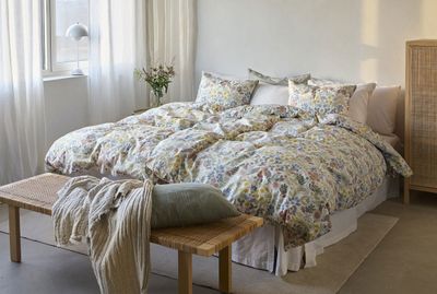 Sommarblommor Multi Blommigt Bäddset Enkeltäcke 150x210 Borganäs of Sweden