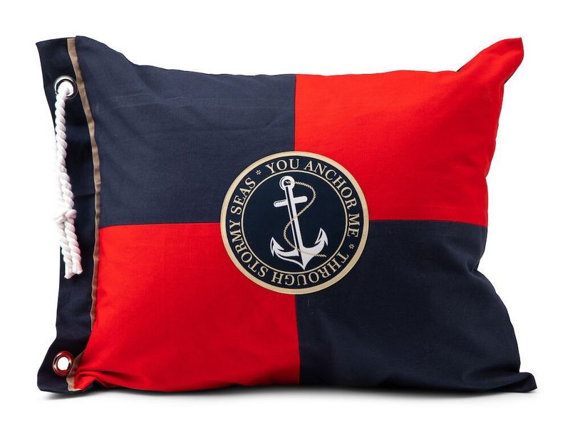 Barsebäck Marin/Röd Maritim Kuddfodral 50x60 Lord Nelson Victory