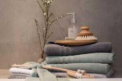 Basic Frotté Grön Badrumshandduk Borganäs of Sweden