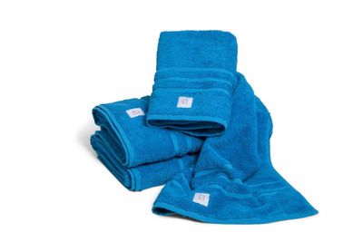 Badrumshandduk Exclusive Frotté Turkos Kosta Linnewäfveri