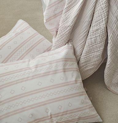 Inka Rosa Bäddset Enkeltäcke 150x210 Borganäs of Sweden