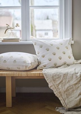 Havsbris Gul Bäddset Enkeltäcke 150x210 Borganäs of Sweden