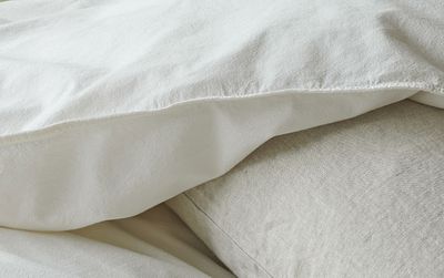 Enfärgat Vit Humble Bäddset Enkeltäcke 150x210 Borganäs of Sweden