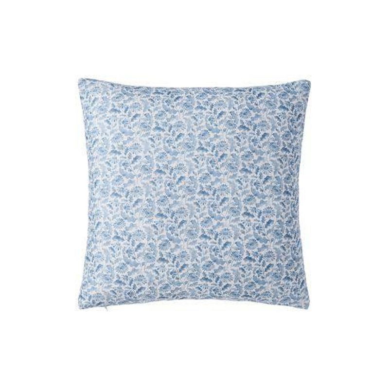 Yrsa Blå Blommor Kuddfodral 45x45 Svanefors