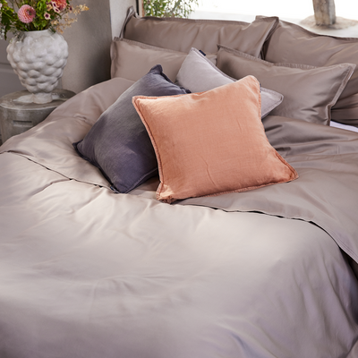 Bamboo Solid Beige Påslakan 150x210 Gripsholm